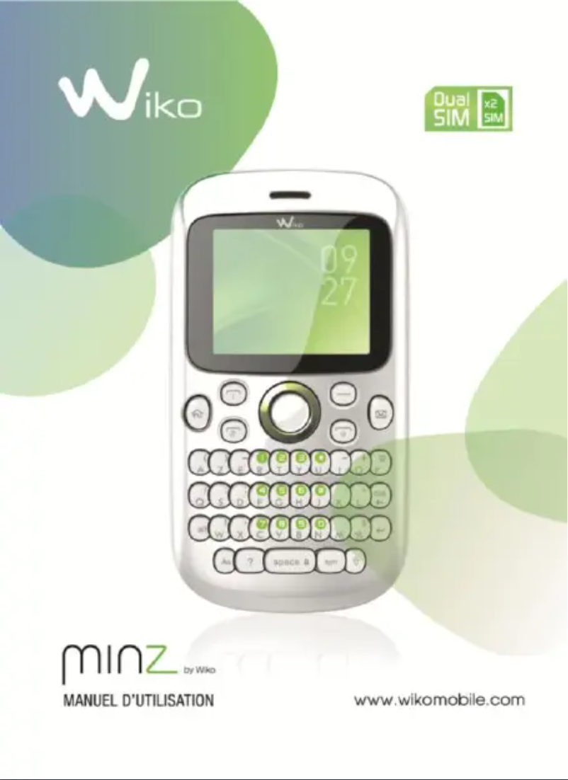 Page 1 de la notice Manuel utilisateur Wiko Minz +