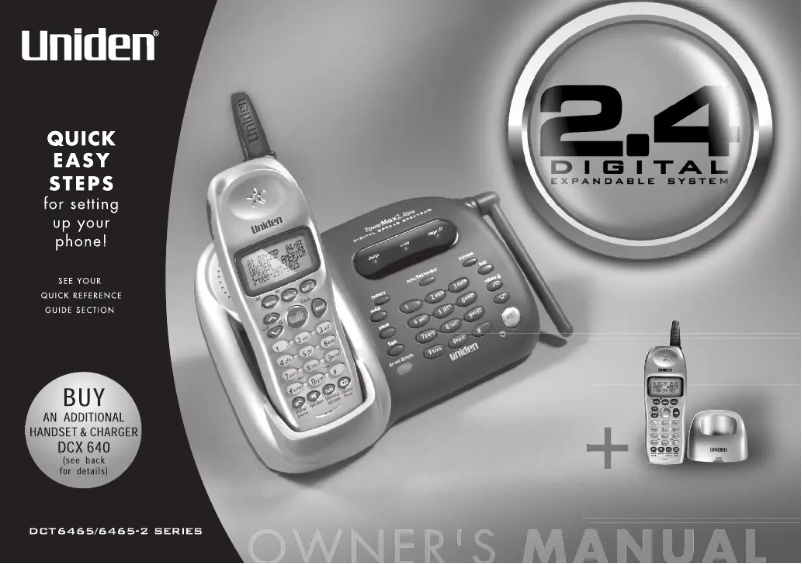 Page 1 of the manual User Manual Uniden DCT 6465