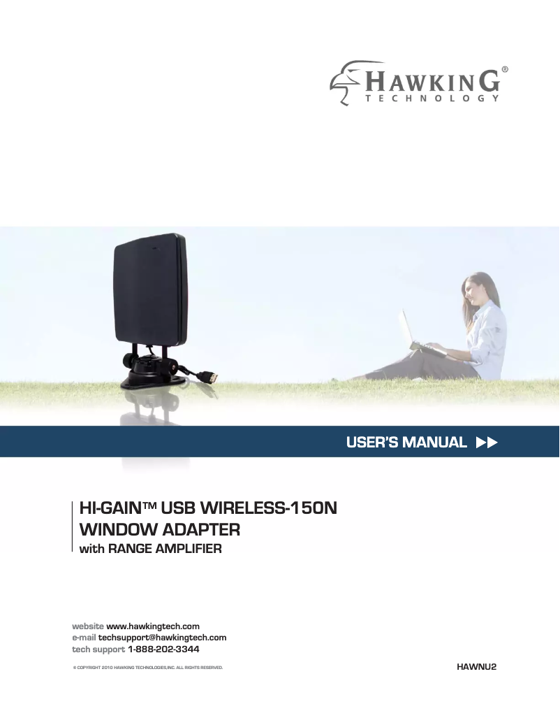 Page 1 de la notice Manuel utilisateur Hawking Technologies HAWNU2