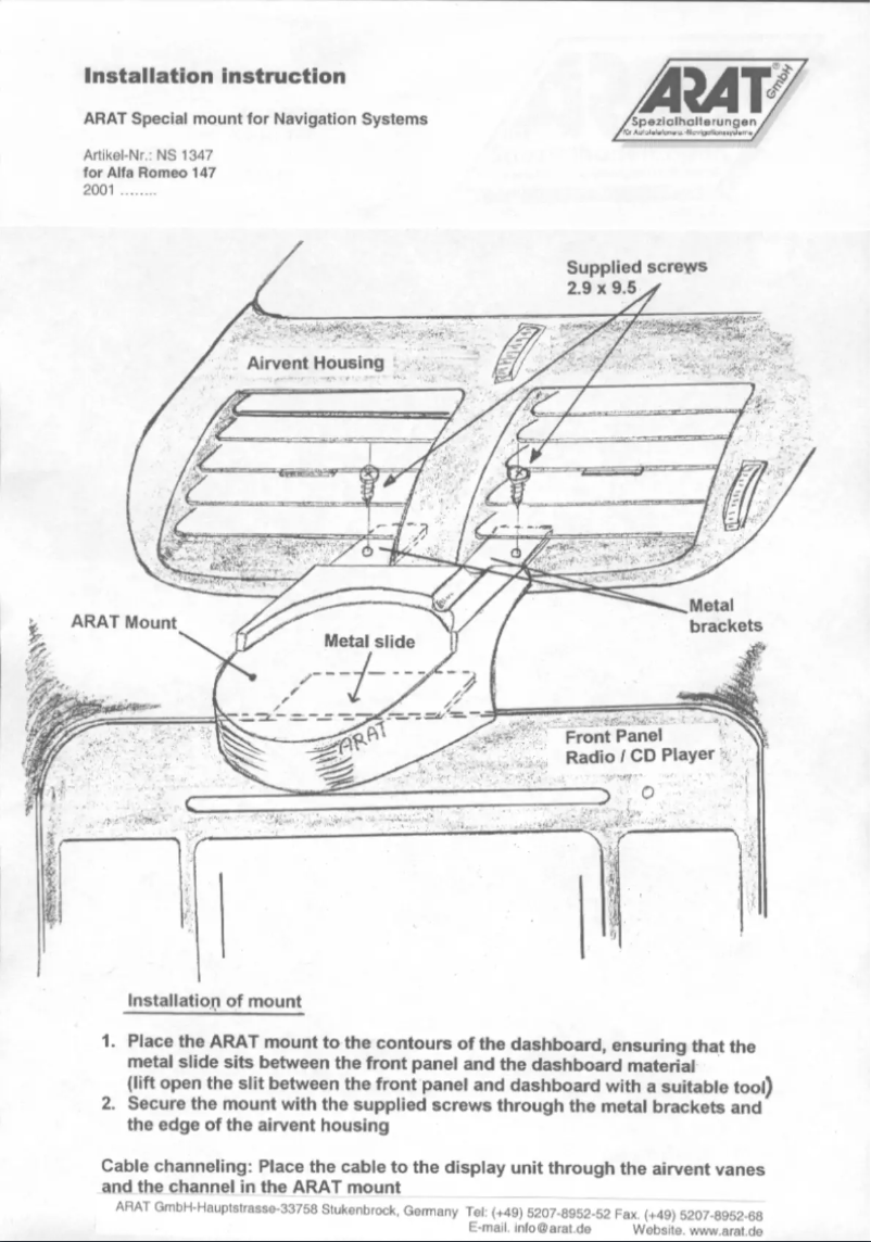 Image de la première page du manuel de l'appareil NS1347