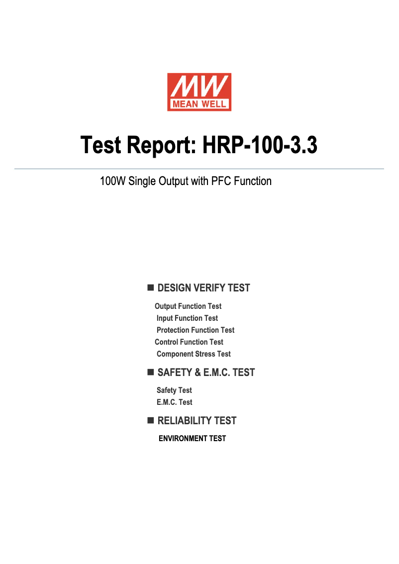 Image de la première page du manuel de l'appareil HRP-100-3.3