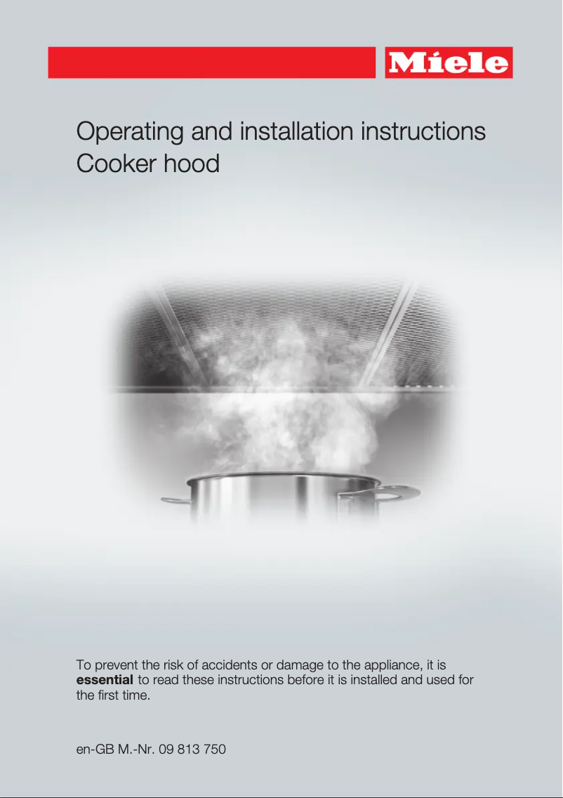 Page n°1 - Manuel utilisateur Miele DA5106 D