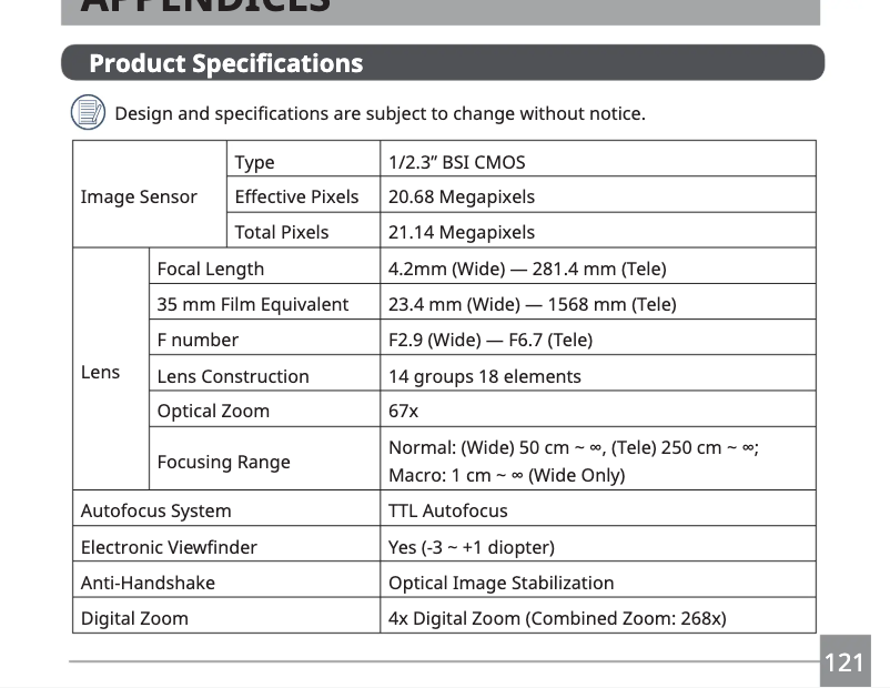 Image de la première page du manuel de l'appareil MN67Z