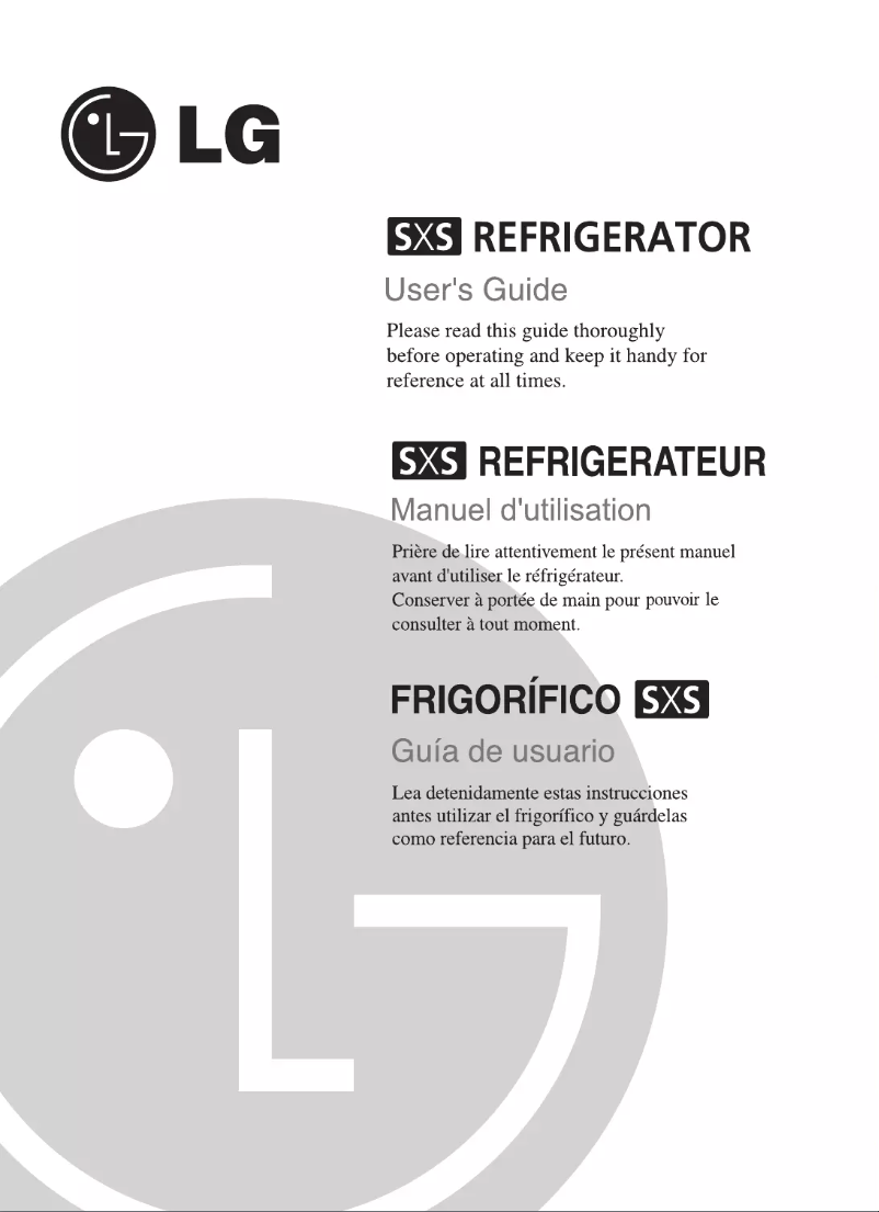 Image de la première page du manuel de l'appareil GC-A207WLB