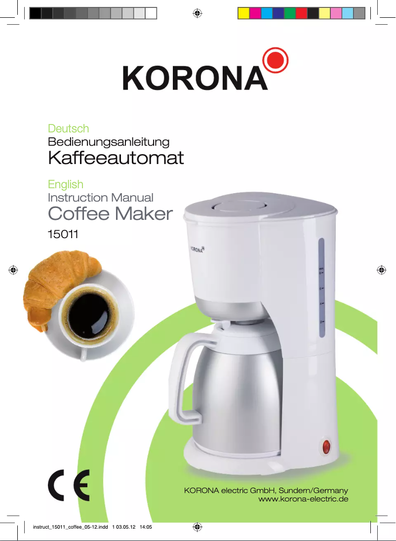 Image de la première page du manuel de l'appareil 15011