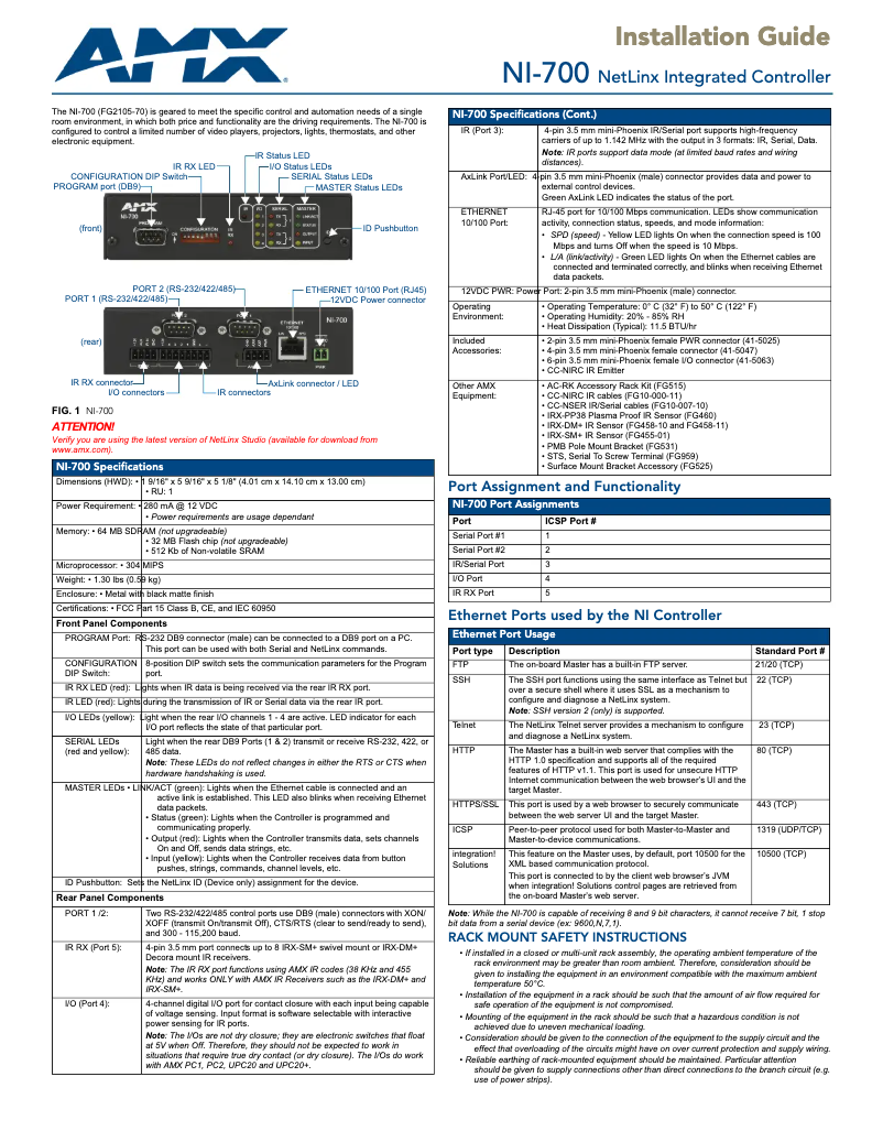 Image de la première page du manuel de l'appareil FG2105-70