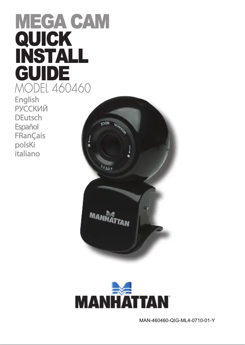 Page 1 de la notice Manuel utilisateur Manhattan 460460