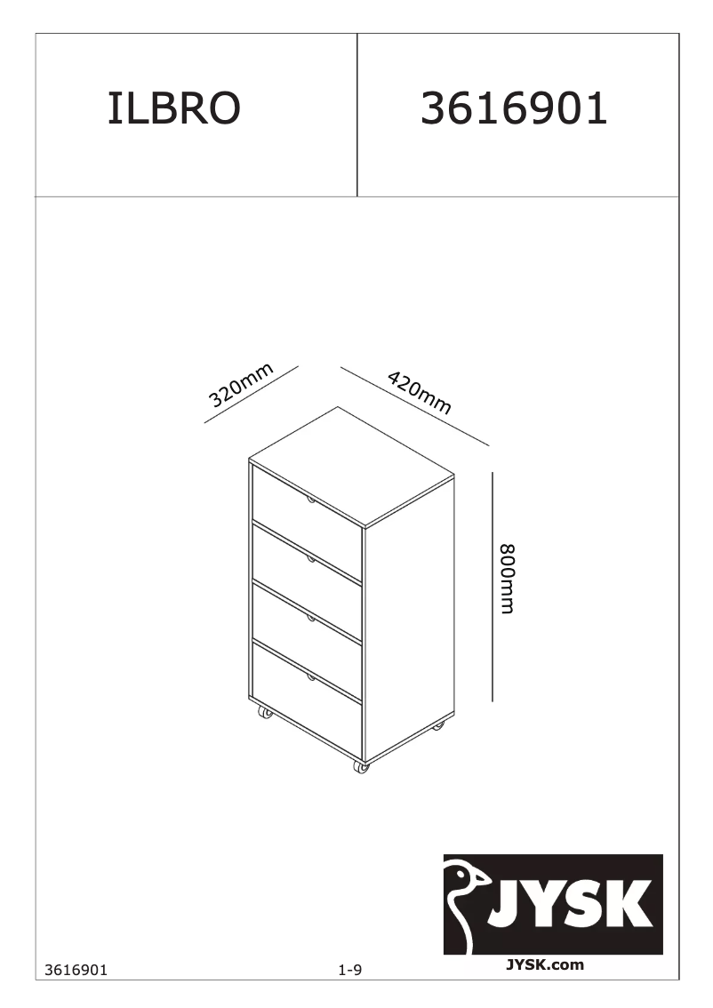 Image de la première page du manuel de l'appareil Ilbro (42x80x32)