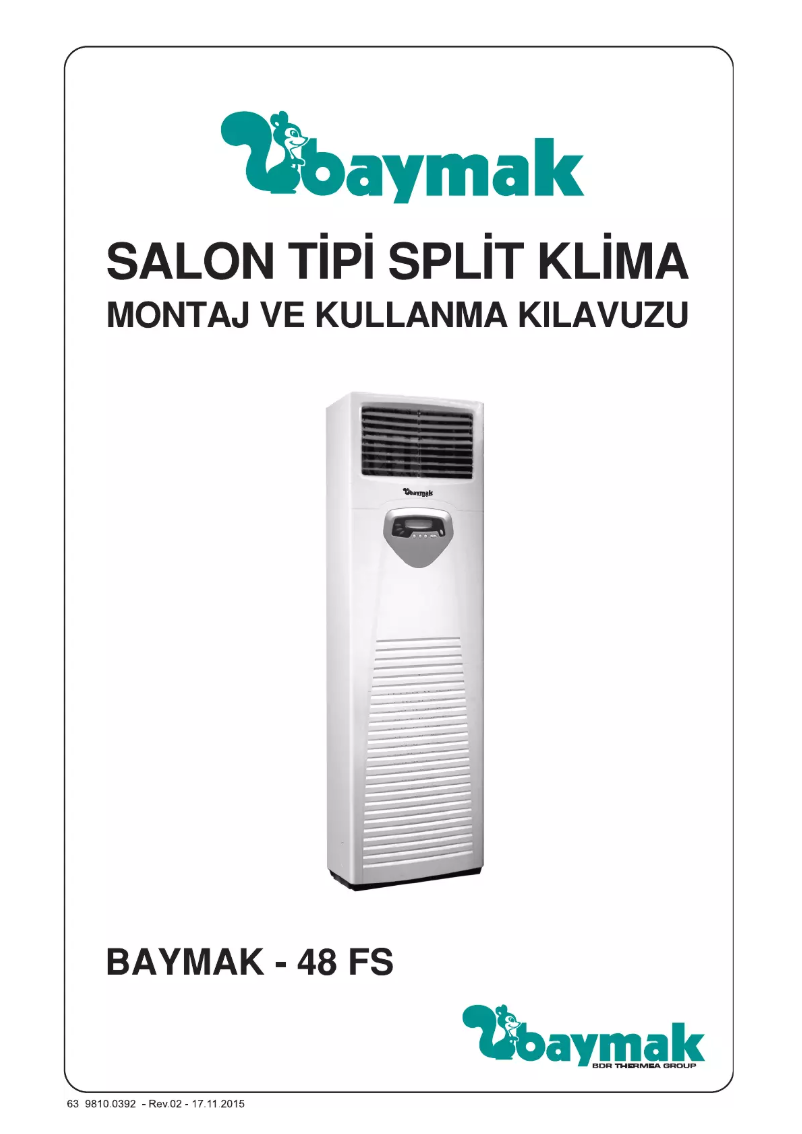 Page n°1 - Manuel utilisateur Baymak 48 FS