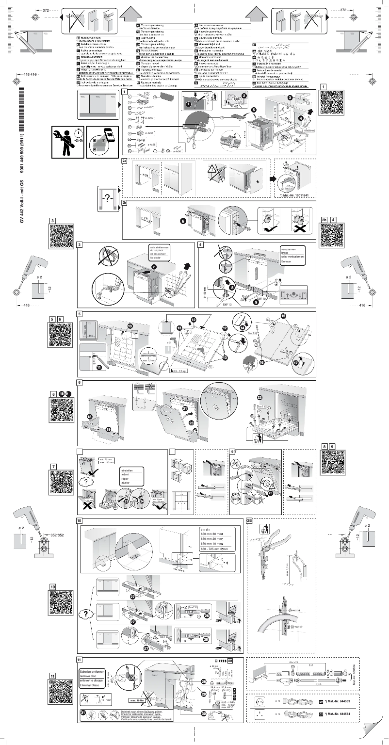 Page n°1 - Instructions / montage Neff S855EKX14E