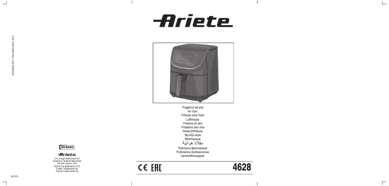 Page 1 de la notice Manuel utilisateur Ariete 4628