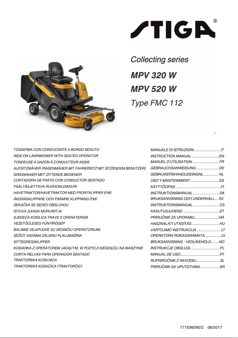 Page n°1 - Manuel utilisateur Stiga MPV 320 W