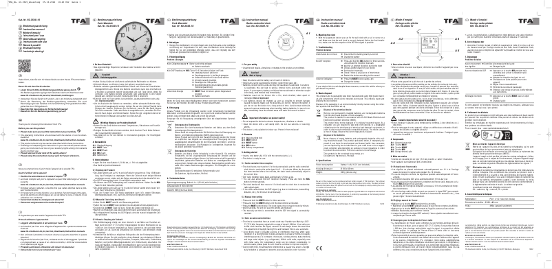 Page 1 de la notice Manuel utilisateur TFA 60.3549.10