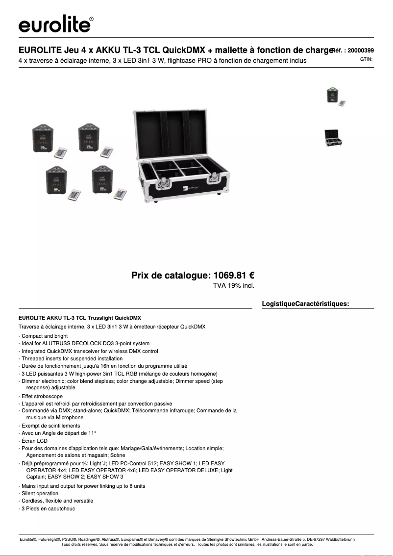 Image de la première page du manuel de l'appareil AKKU TL-3 TCL