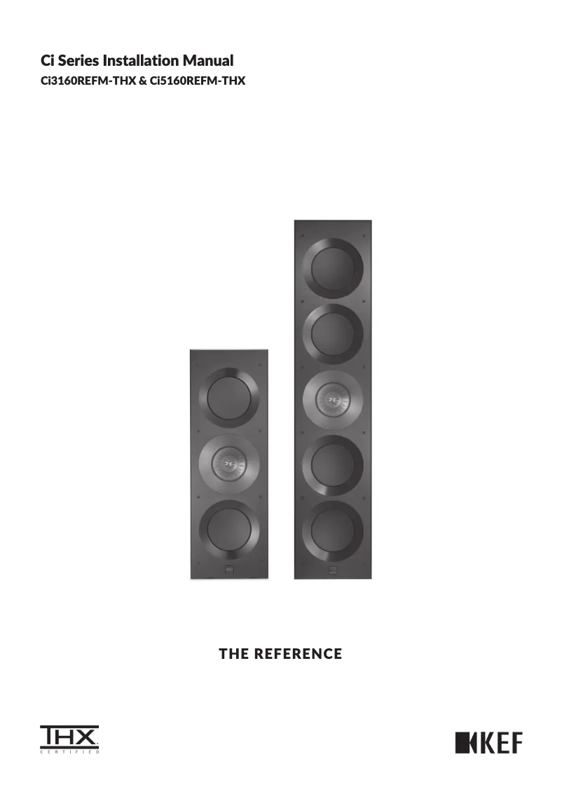 Página 1 del manual Manual de usuario KEF Ci5160REFM-THX