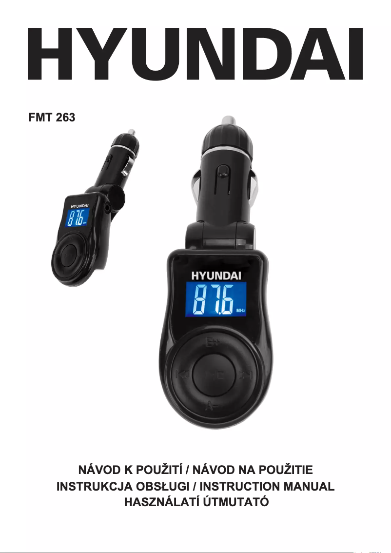 Page 1 de la notice Manuel utilisateur Hyundai FMT 263
