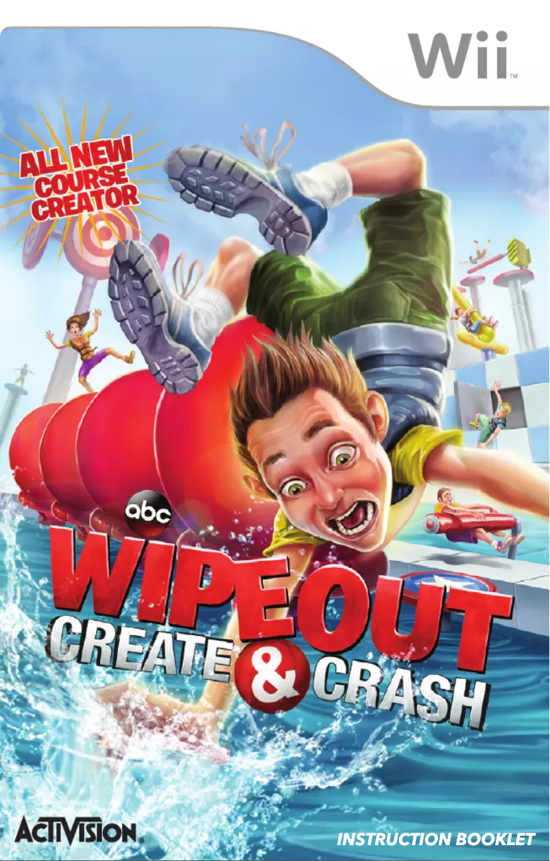 Image de la première page du manuel de l'appareil Wipeout - Create and Crash (Wii)