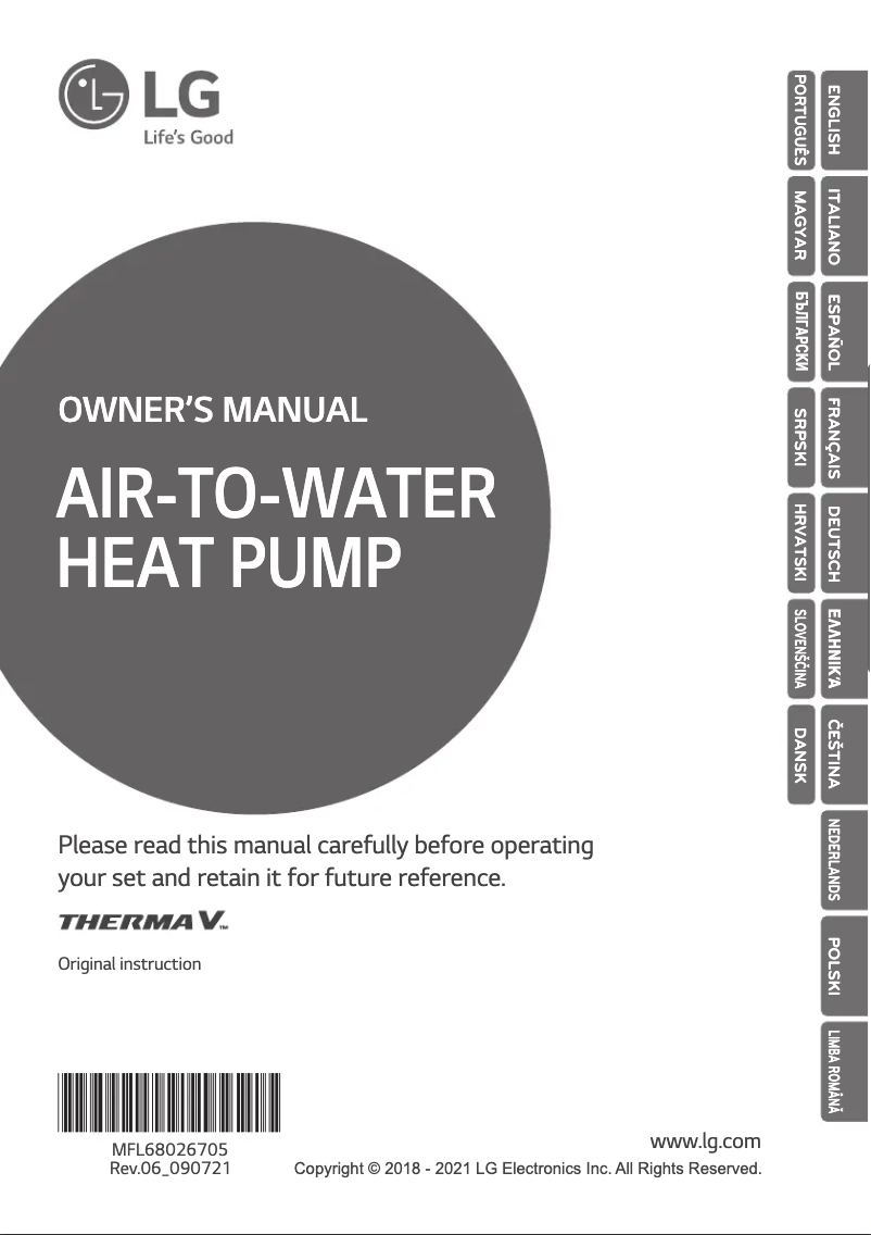 Page 1 de la notice Manuel utilisateur LG HM123MR