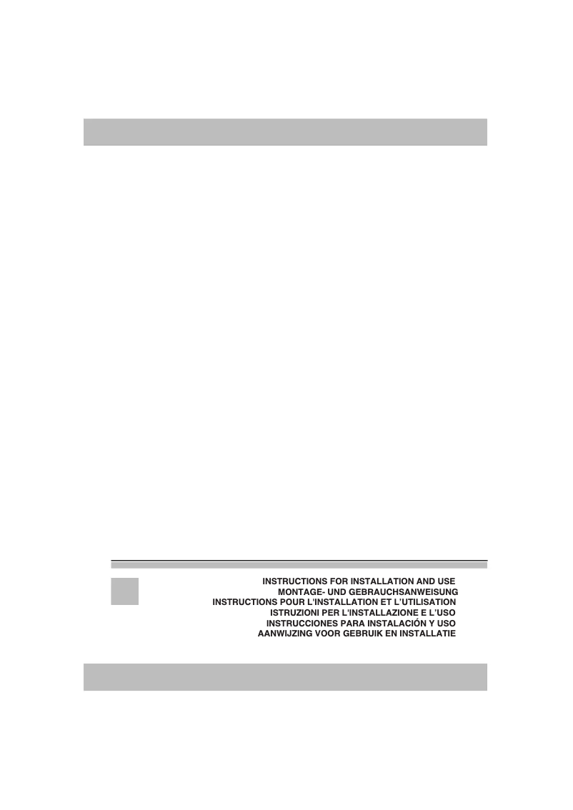 Page n°1 - Manuel utilisateur Rosieres RDR61/1AV