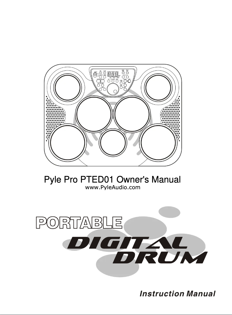 Page n°1 - Manuel utilisateur Pyle PTED01