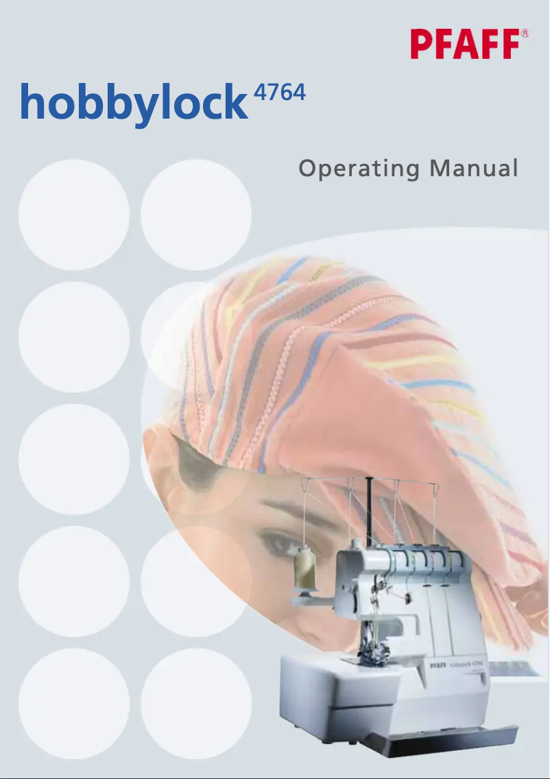 Page 1 de la notice Manuel utilisateur Pfaff hobbylock 4764