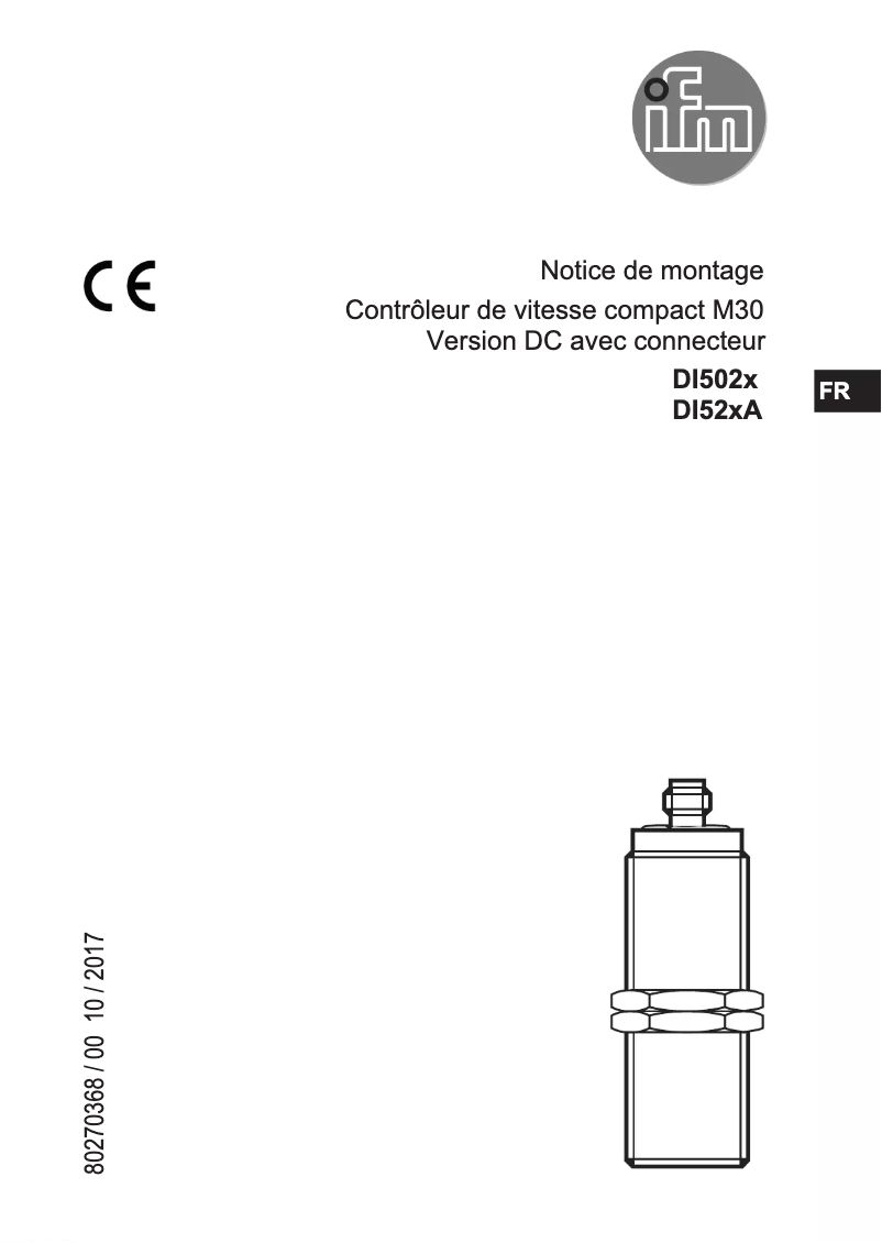 Page n°1 - Manuel utilisateur IFM DI524A