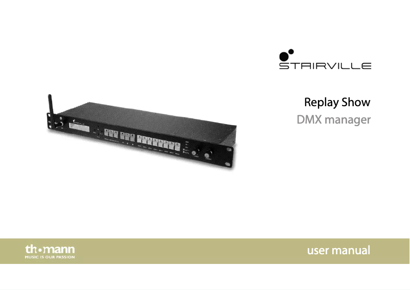 Página 1 del manual Manual de usuario Stairville Replay Show