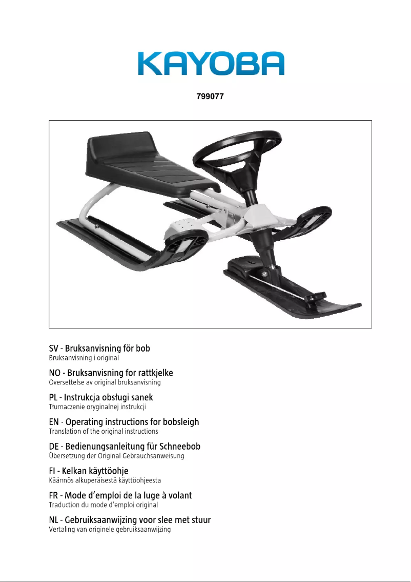 Image de la première page du manuel de l'appareil 799077