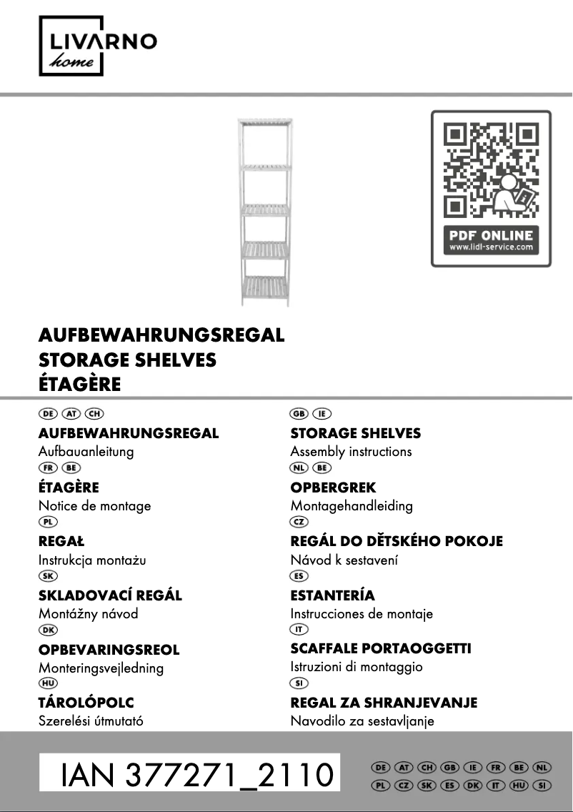 Page n°1 - Manuel utilisateur Livarno Lux IAN 377271