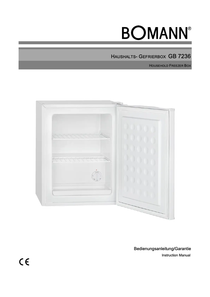 Image de la première page du manuel de l'appareil GB 7236