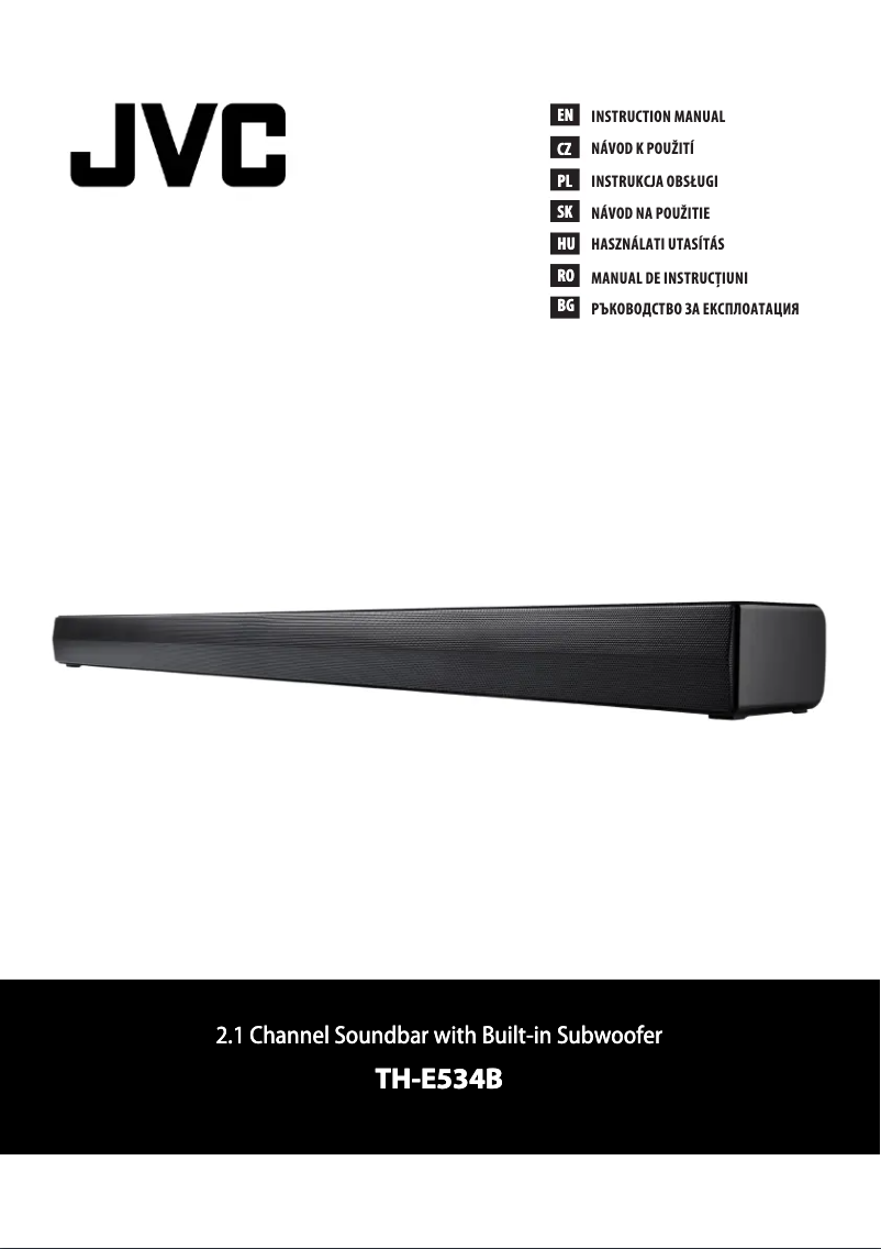 Page n°1 - Manuel utilisateur JVC TH-E534B