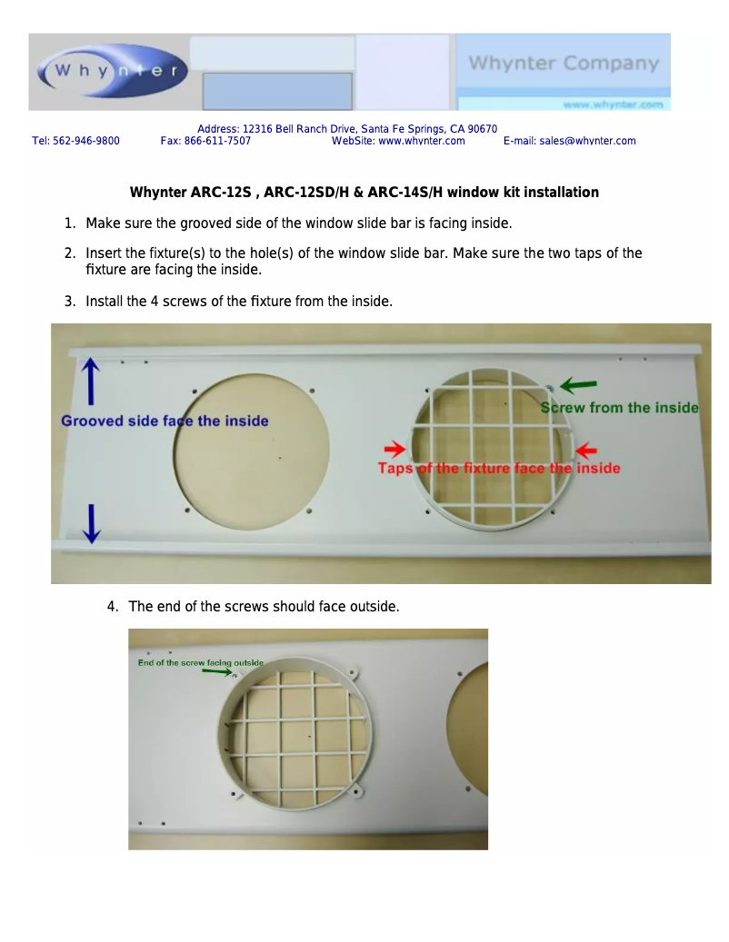 Image de la première page du manuel de l'appareil ARC-12SDH