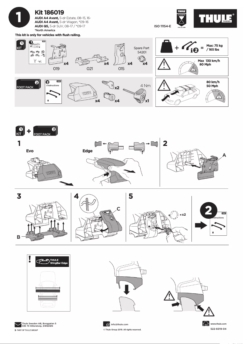 Image de la première page du manuel de l'appareil Kit 186019