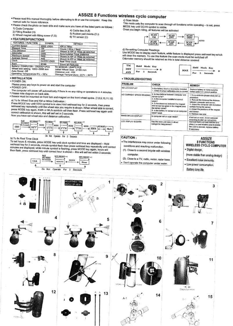 Imagen de la primera página del manual del dispositivo AS800