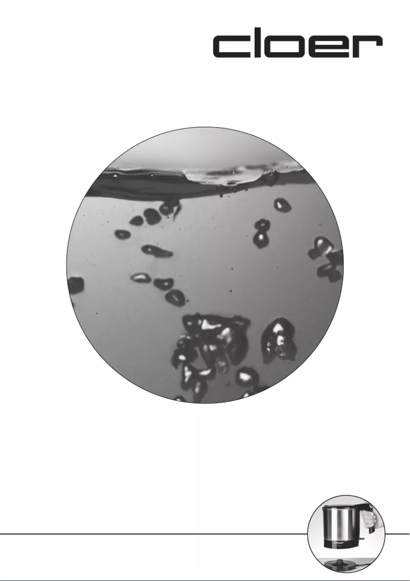 Página 1 del manual Manual de usuario Cloer 4700
