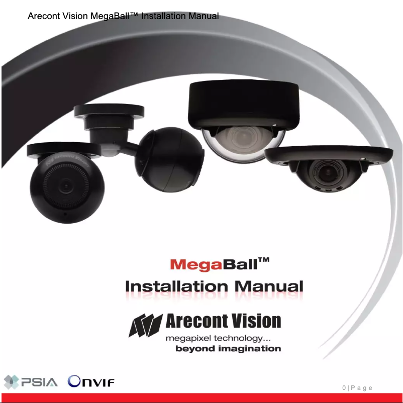Page n°1 - Manuel utilisateur Arecont Vision MegaBall AV3145-3310-D
