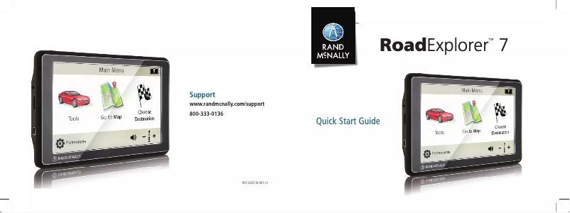 Page n°1 - Manuel utilisateur Rand McNally RoadExplorer 7