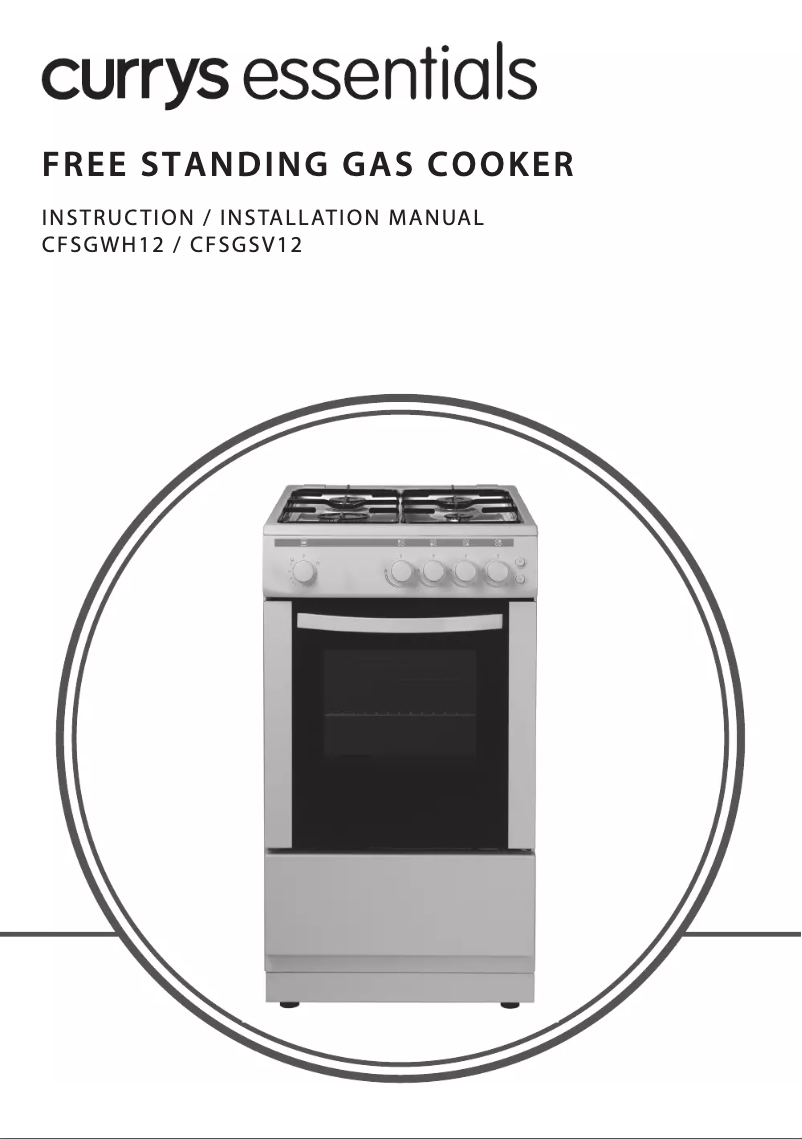 Page n°1 - Manuel utilisateur Currys Essentials CFSGWH12