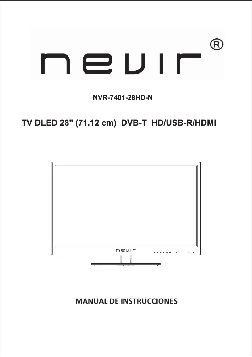Page n°1 - Manuel utilisateur Nevir NVR-7401-28HD-N