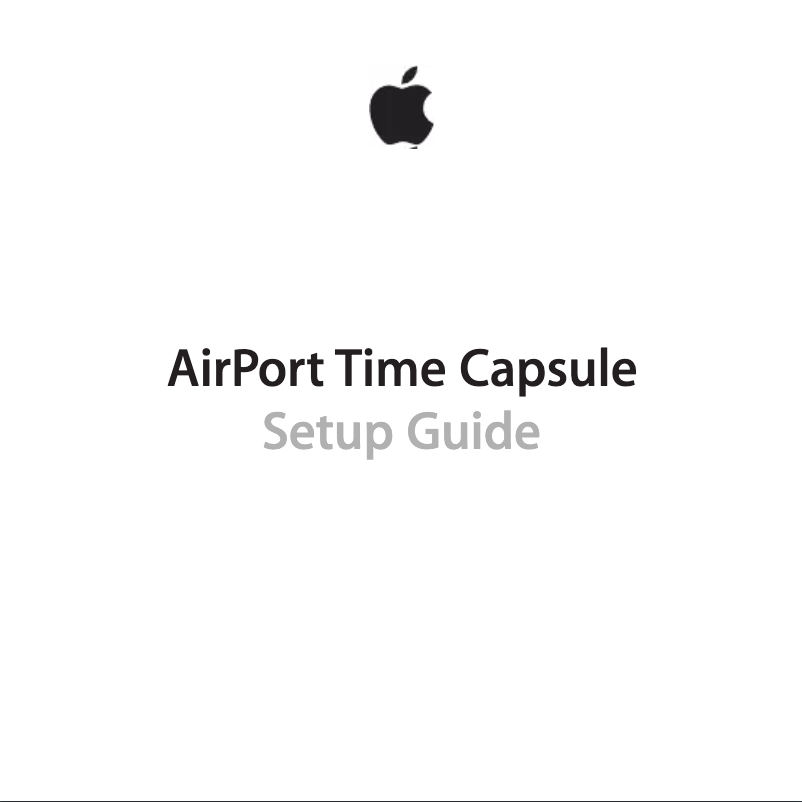 Page 1 de la notice Manuel utilisateur Apple AirPort Time Capsule