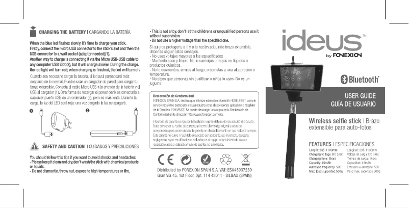 Image de la première page du manuel de l'appareil HOSELFIEBTFU