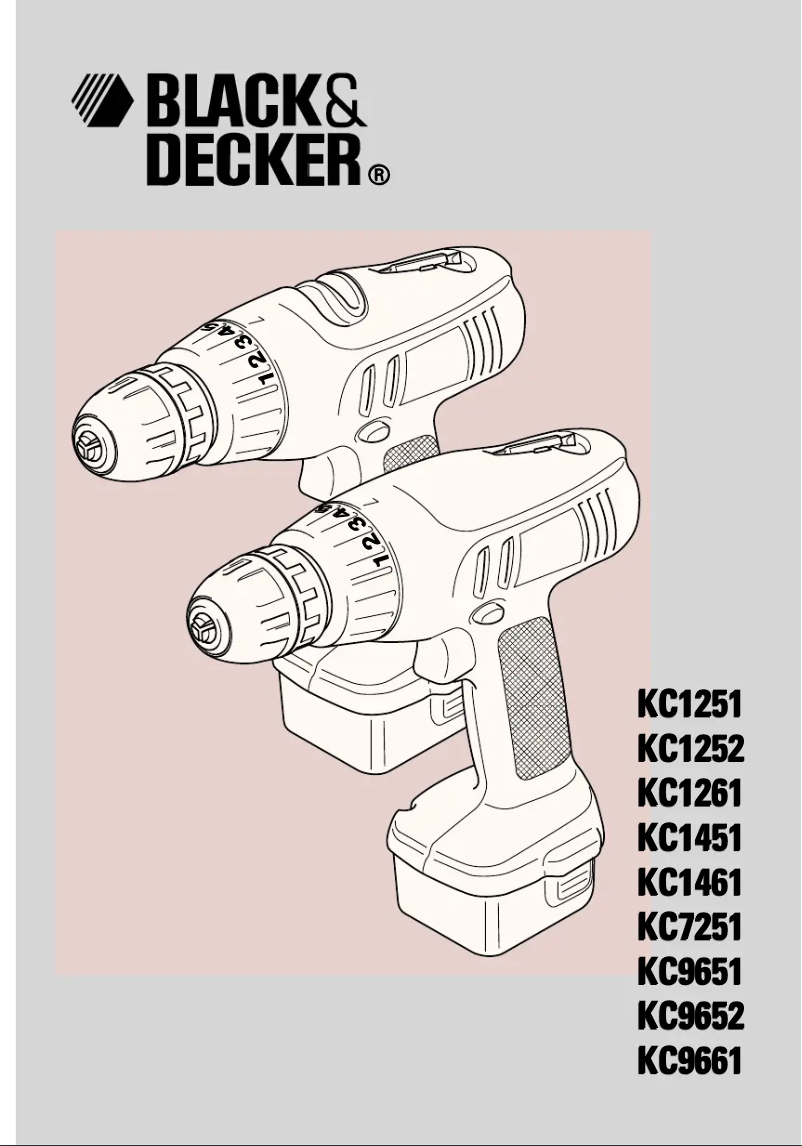 Page n°1 - Manuel utilisateur Black & Decker KC1451