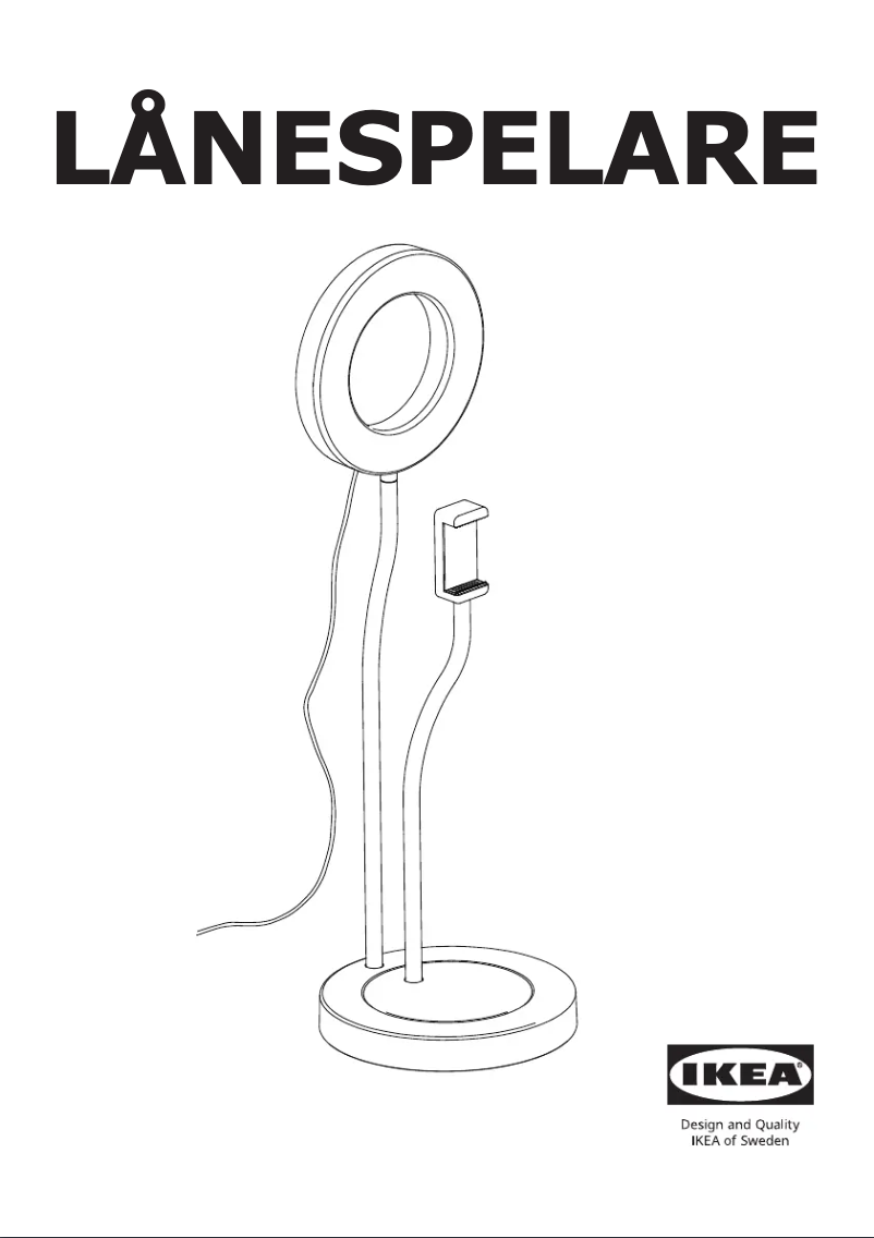 Image de la première page du manuel de l'appareil LÅNESPELARE 305.143.57