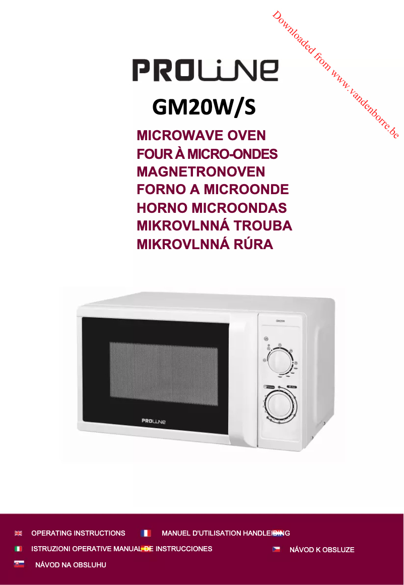 Imagen de la primera página del manual del dispositivo GM20W