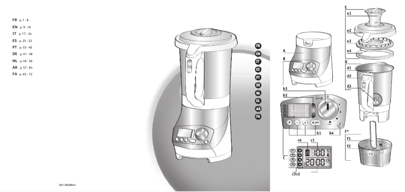 Page 1 de la notice Manuel utilisateur Tefal Soup & Co BL9031