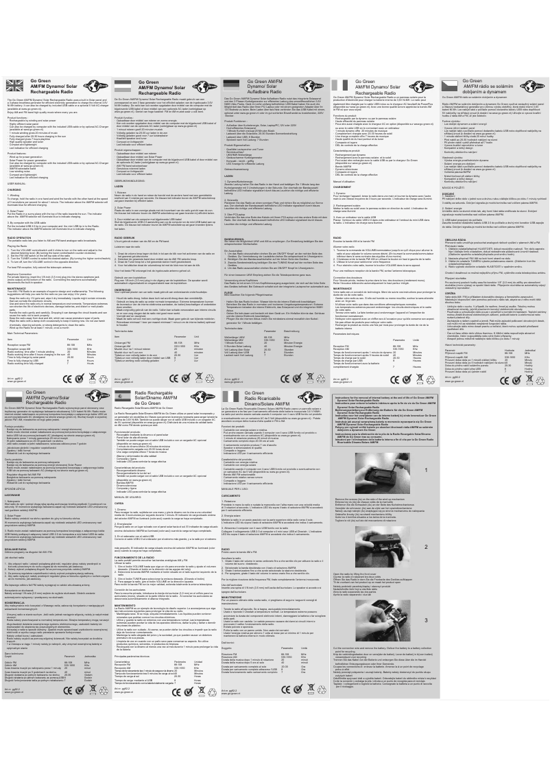 Image de la première page du manuel de l'appareil GG 92.2