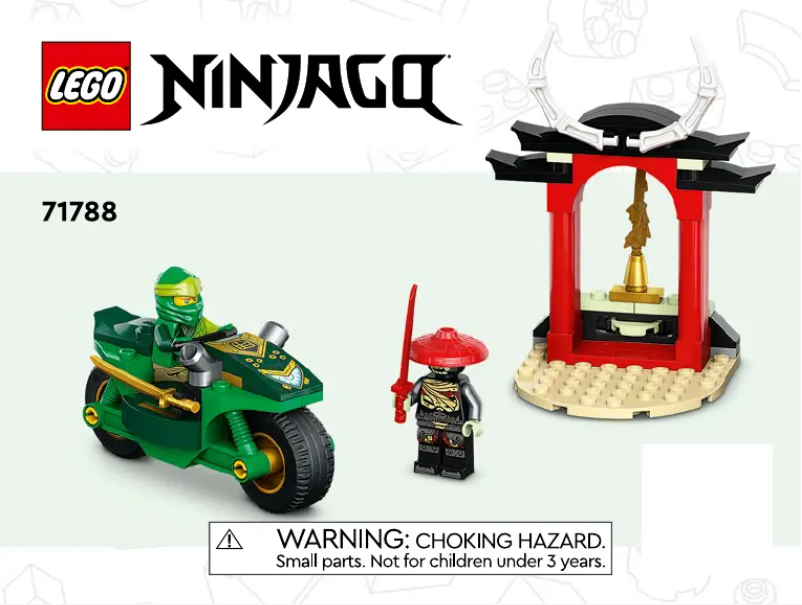 Page 1 de la notice Consignes visuelles Lego Ninjago 71788