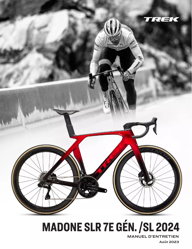 Page 1 de la notice Manuel utilisateur Trek Madone SLR Gen 7