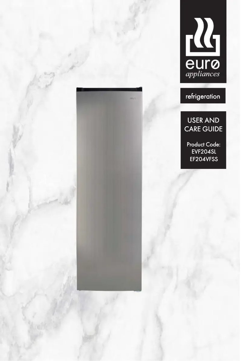 Page n°1 - Manuel utilisateur Euro Appliances EF512SX