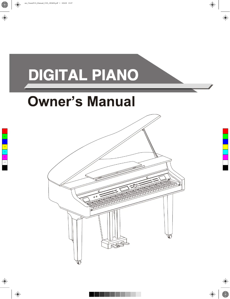 Imagen de la primera página del manual del dispositivo GRAND510/BK